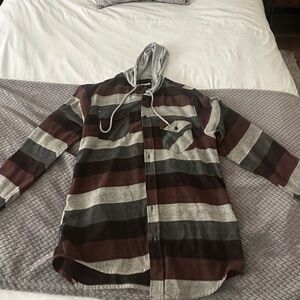 RSQ Flannel Hoodie